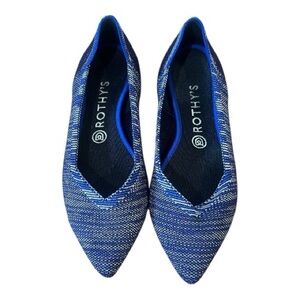 Rothy's Bright Blue Birdseye Points - Size 9 - Used